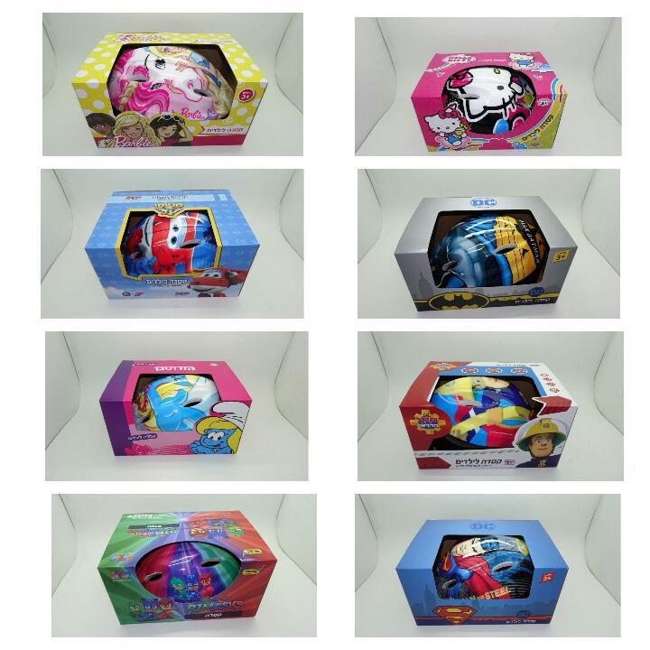 קסדות ראש ממותגות לילדים