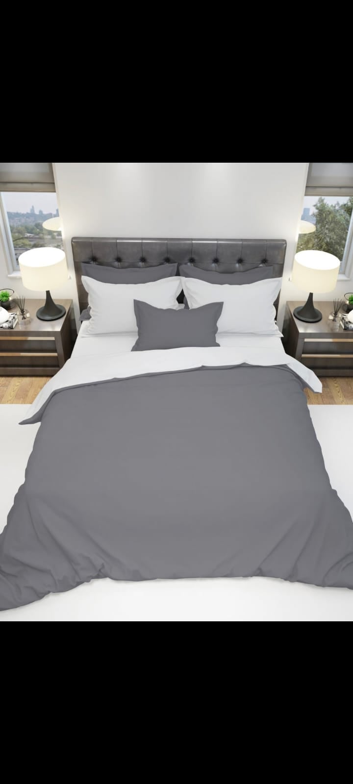 סט מצעים דו צדדי מיטה וחצי איכותי פרקל בעל צפיפות חוטים גבוהה מאוד סדין לבן