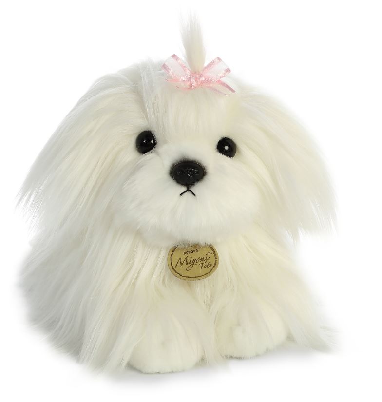 בובת פרווה כלב מלטזי