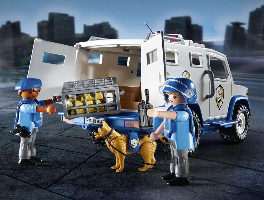 9371 פליימוביל רכב משטרה להעברת כספים-zrizi toys