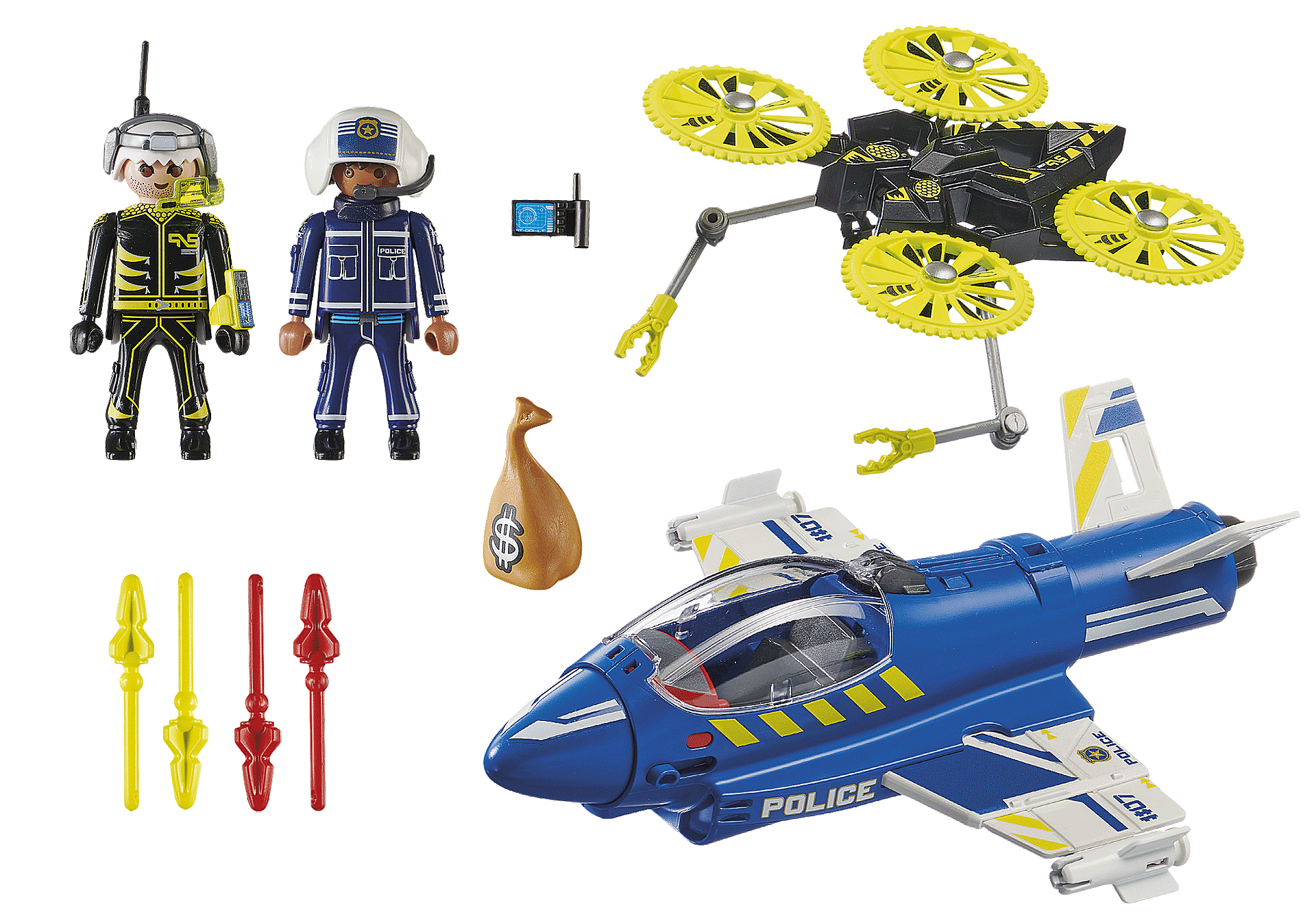 פליימוביל 70780 מטוס משטרתי עם מזלט