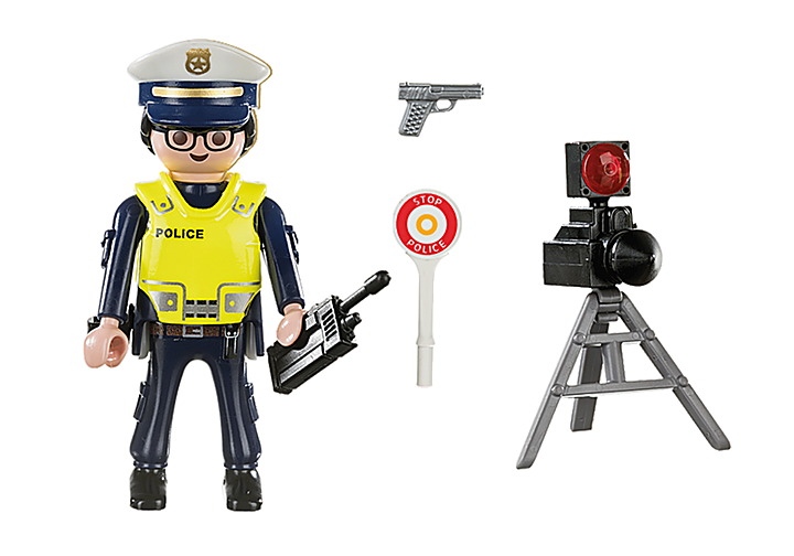 פליימוביל 70305 ספיישל פלוס שוטר עם מכמונת מהירות