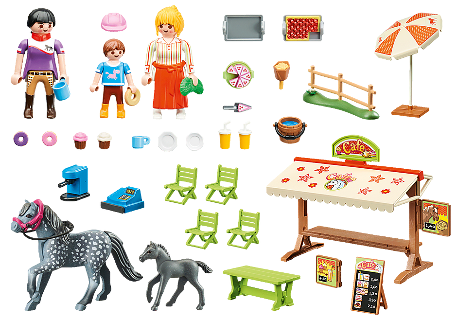 פליימוביל 70519 בית קפה וסוסי פוני