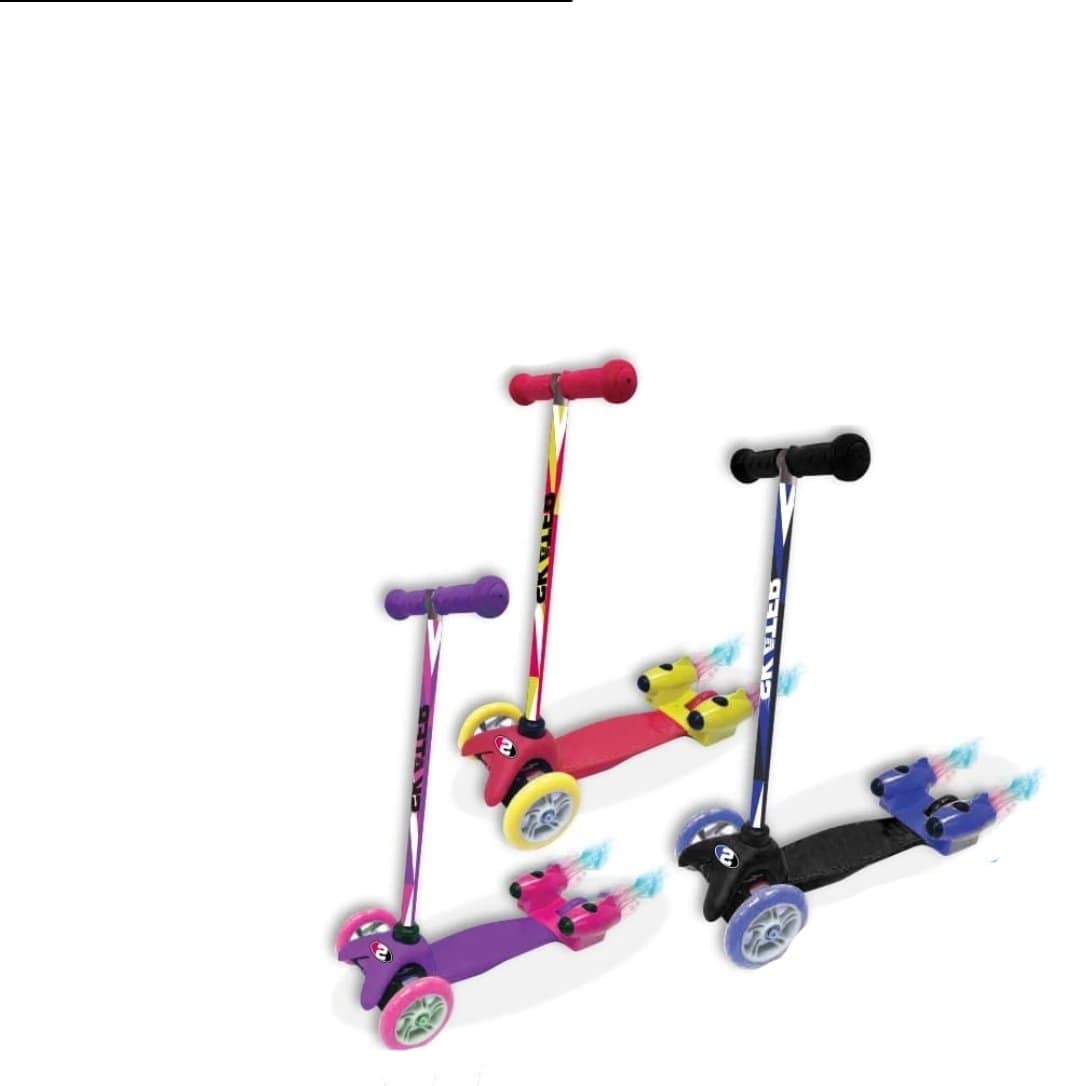 קורקינט מוציא עשן ומאיר-zrizi toys