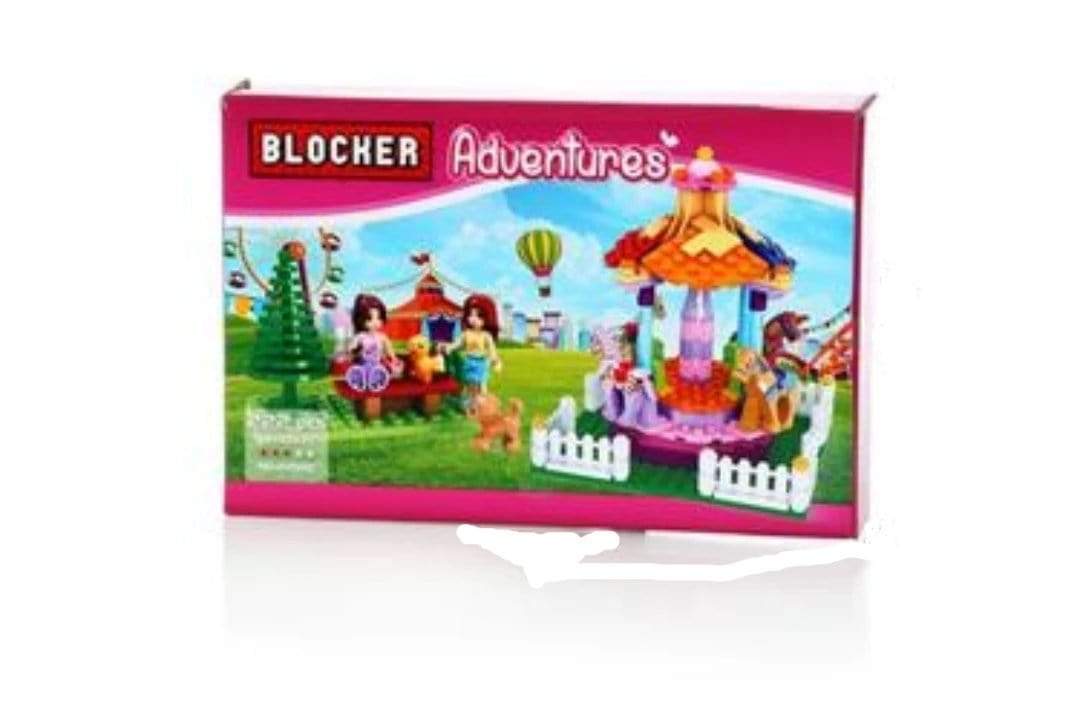 בלוקר קרוסלת סוסים 222 חלקים-zrizi toys