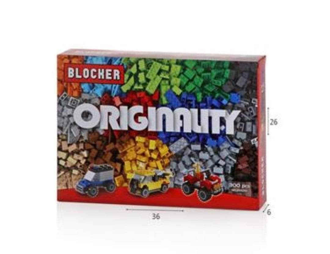 בלוקר בניה חופשית 300 חלקים-zrizi toys