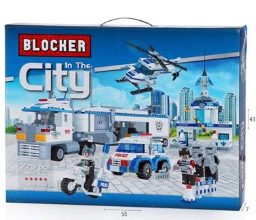 בלוקר תחנת משטרה 779 חלקים-zrizi toys
