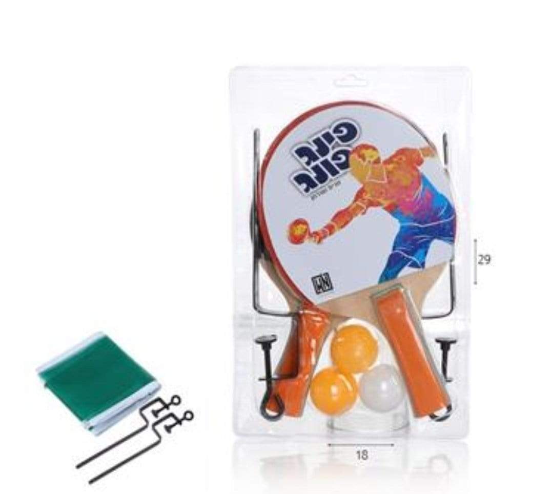 מטקות פינג פונג עם רשת-zrizi toys