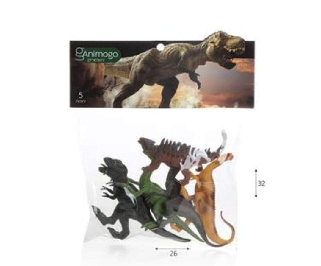 5 דינוזאורים בשקית-zrizi toys