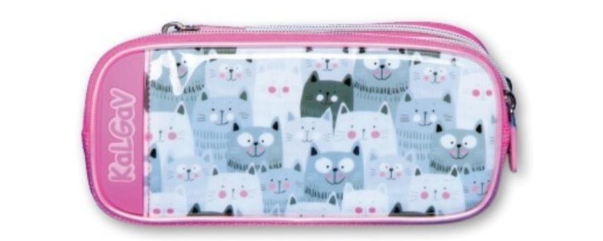 קלמר 2 תאים מתרחב חתולים - zrizi toys