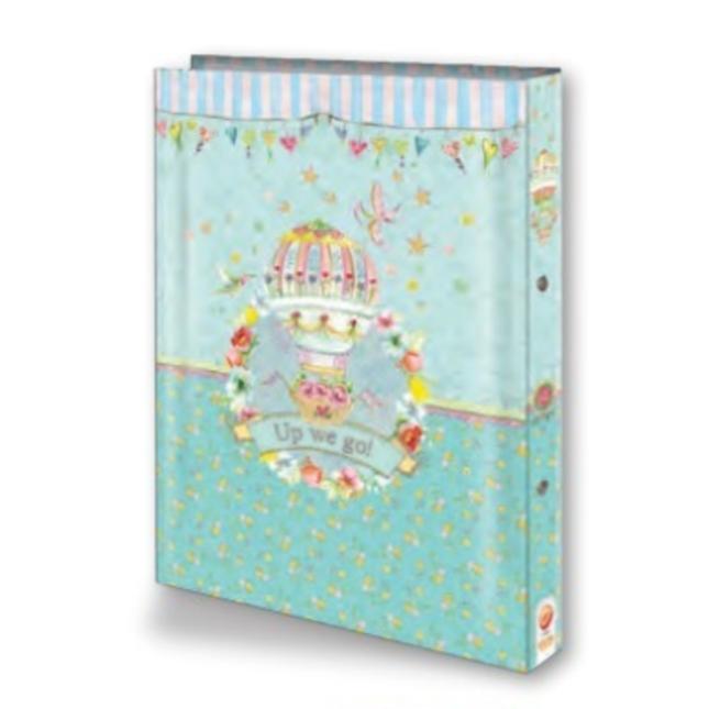 קלסר קשיח גודל פוליו פרחים - zrizi toys