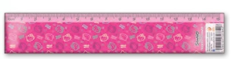 סרגל פלסטיק 15 ס"מ הלו קיטי - zrizi toys