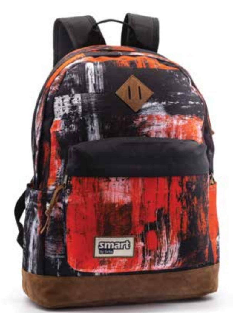 תיק לבית ספר סמארט בייסיק שחור כתום