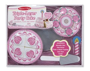 מליסה ודאג עוגת יום הולדת חגיגית 3 שכבות