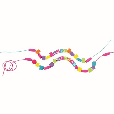 מליסה ודאג חרוזים מעץ עם אותיות באנגלית