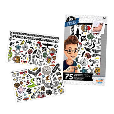 סט 75 קעקועים לבנים