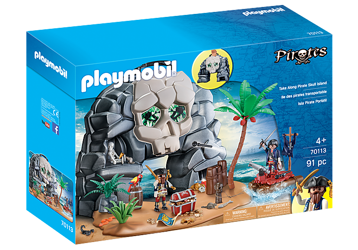 פליימוביל 70113 אי הגולגלות הפיראטי מארז נשיאה