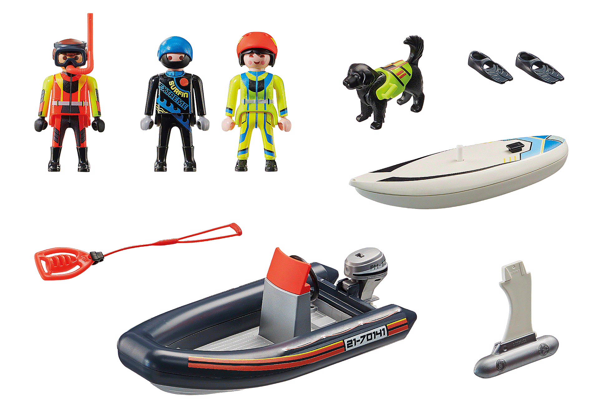 פליימוביל 70141 סירת חילוץ וגלשן
