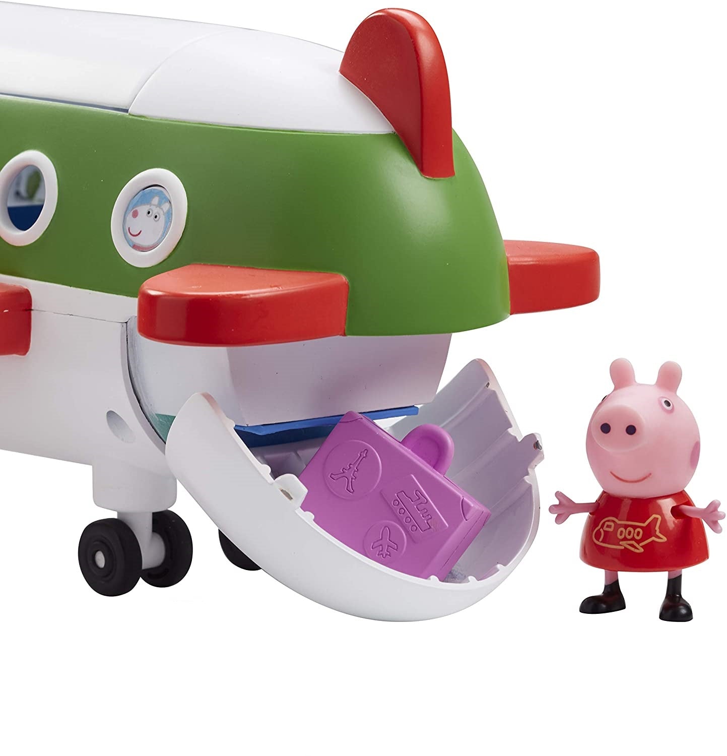 פפה פיג מטוס הסילון של פפה עם תא אחסון ומטען