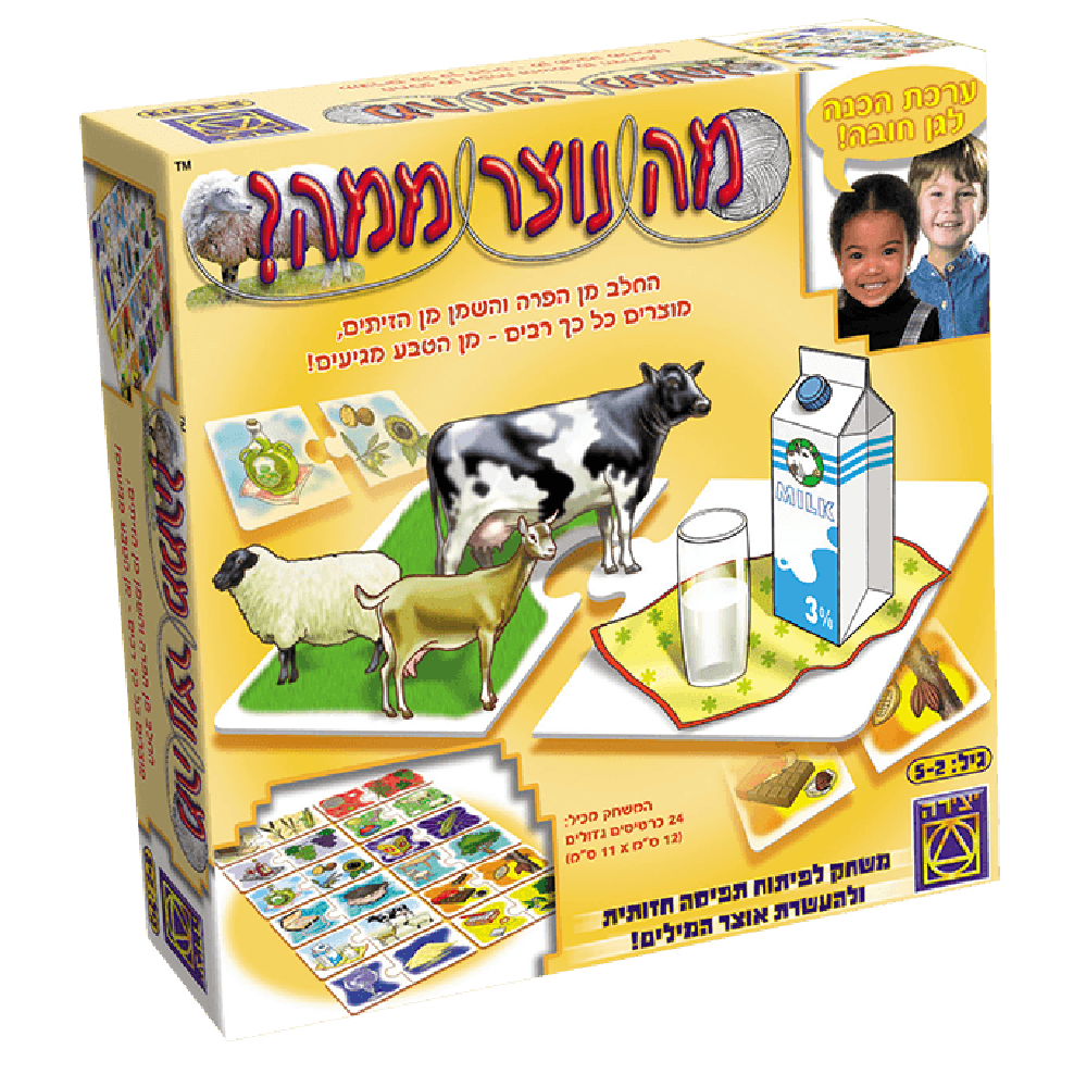 מה נוצר ממה?-zrizi toys