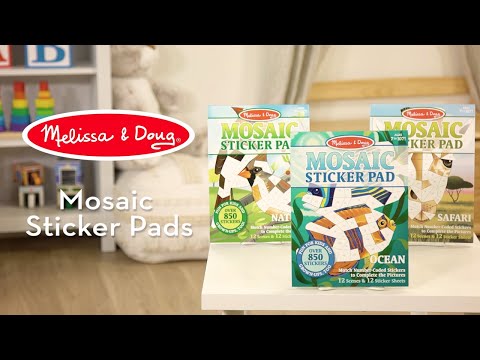 מליסה ודאג חוברת מדבקות מוזאיקה ים