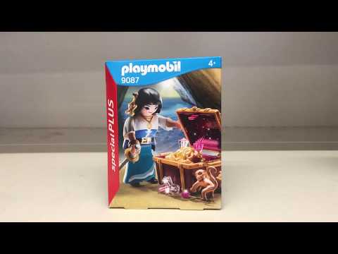 פליימוביל פיראטית עם תיבת אוצר 9087