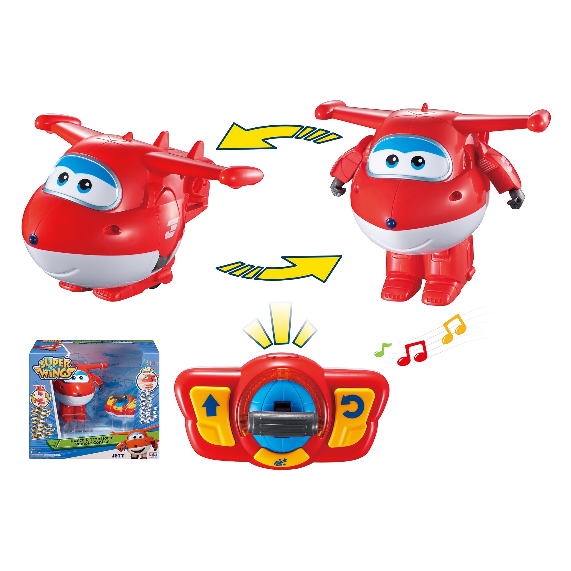 מטוס על ג'ט על שלט רובוטריק גדול