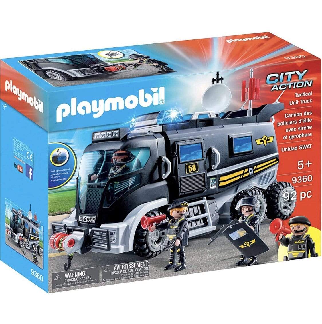 פליימוביל משאית משטרה ענקית ימ״מ 9360-zrizi toys