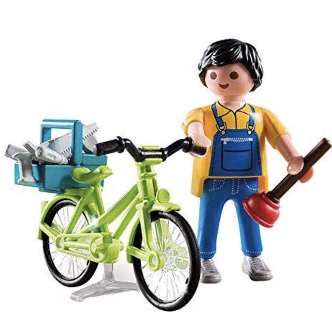 פליימוביל שיפוצניק עם אופניים 4791-zrizi toys