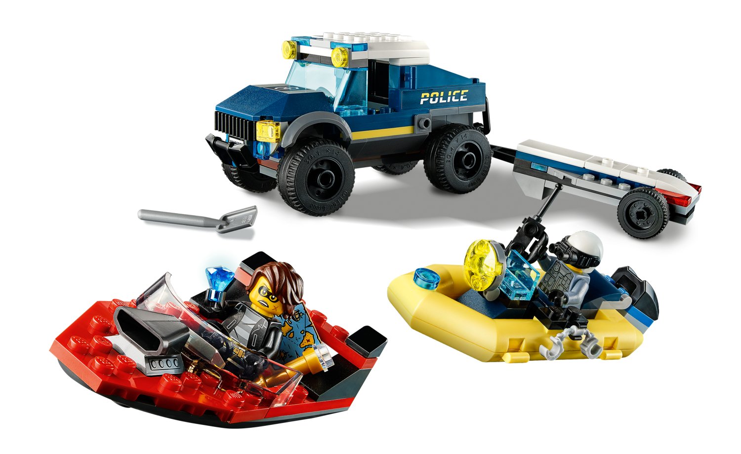 לגו סיטי 60272 מוביל סירות משטרתי