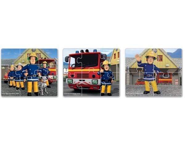 3 פאזלים מגנטיים לפעוטות סמי הכבאי-zrizi toys