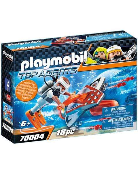 פליימוביל 70004 צוללת כנף כולל מנוע תת ימי - zrizi toys