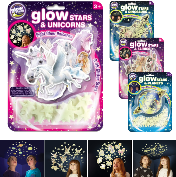 מדבקות זוהרות בחושך