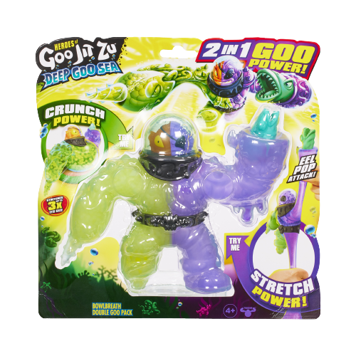 גו ג'יט זו - בובה נמתחת מפלצות ים - סטרץ' Deep Goo Sea מתקפת ג'ו בולברטוס - Goo Jit Zu