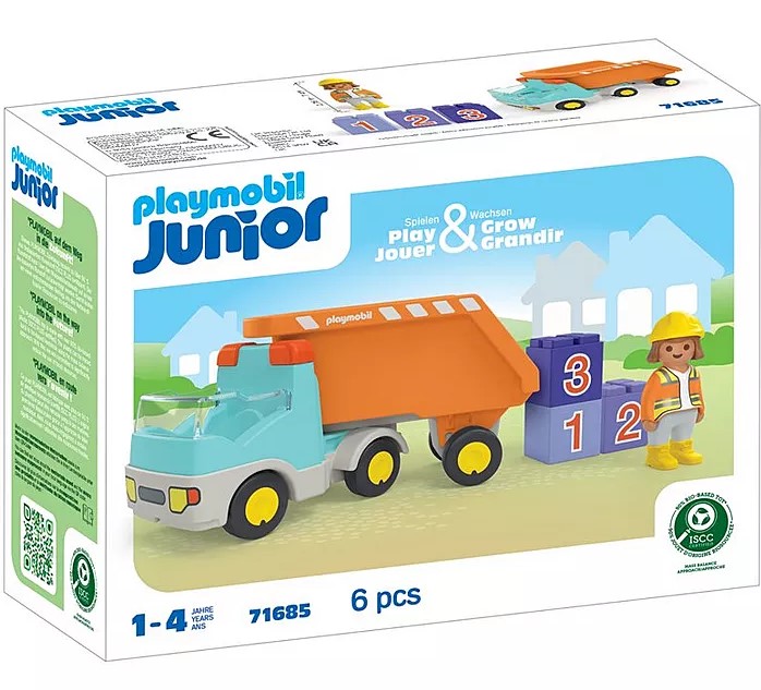 פליימוביל משאית זבל לגיל הרך ג'וניור 71685