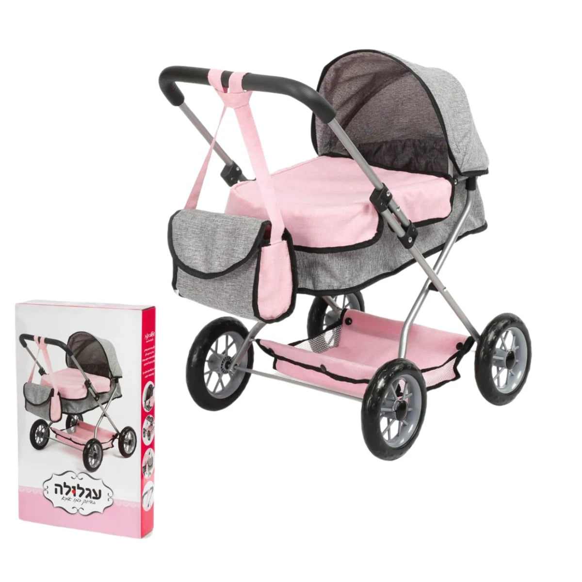 עגלה לבובה וינטג