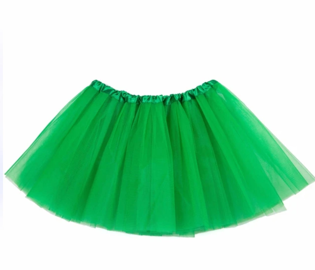 חצאית טוטו ירוקה באורך 45 ס"מ