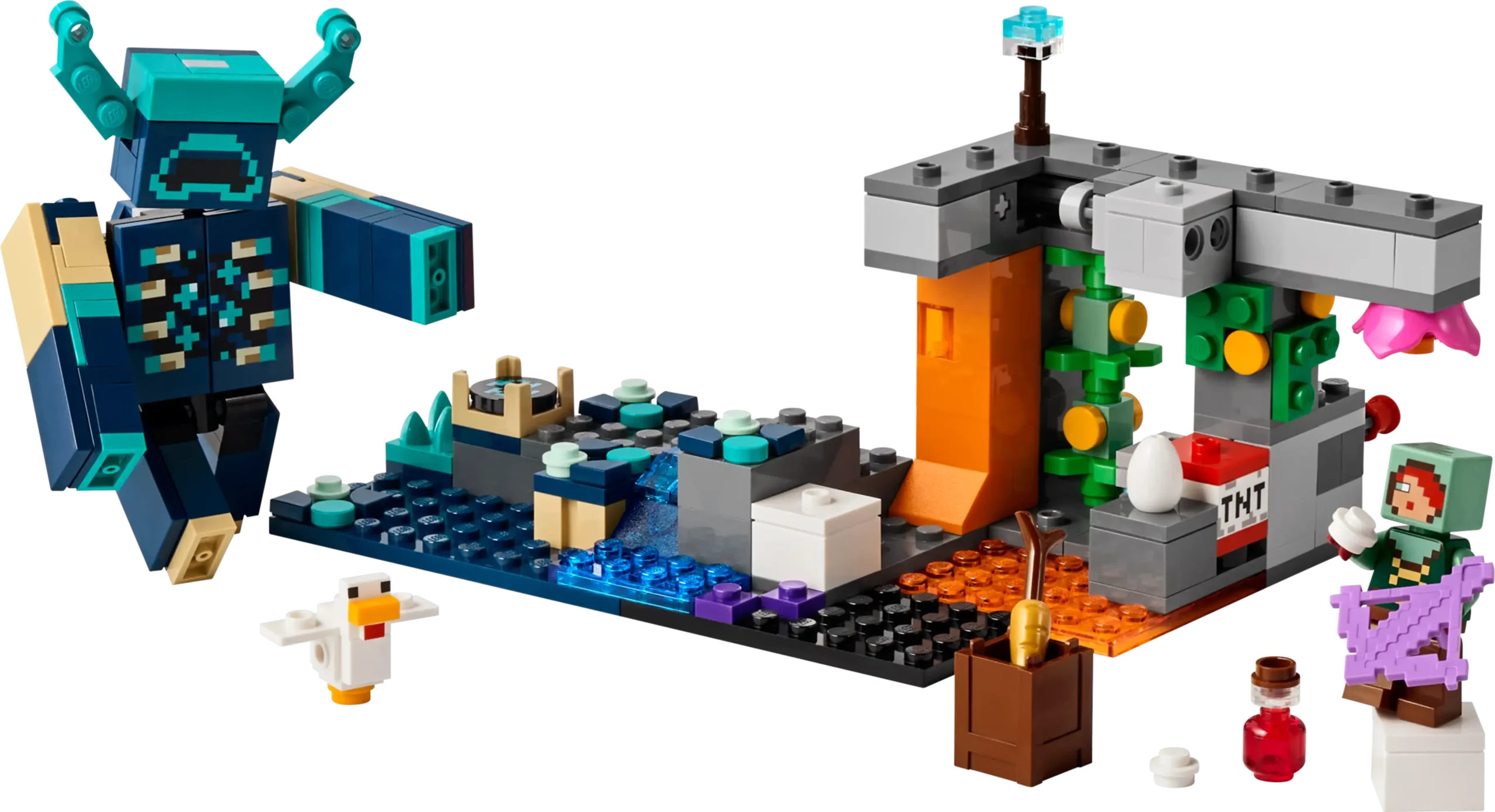 לגו Minecraft – היתקלות עם ווארדן (21274)