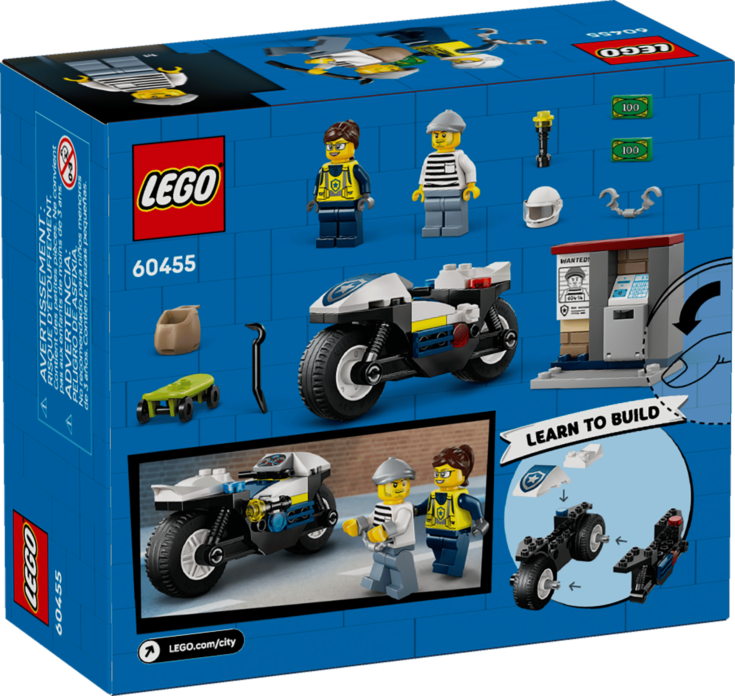 לגו סיטי 60455 אופנוע משטרה