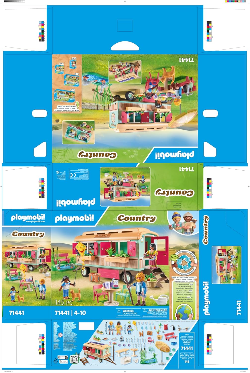 פליימוביל 71441 בית קפה עם גינת ירק