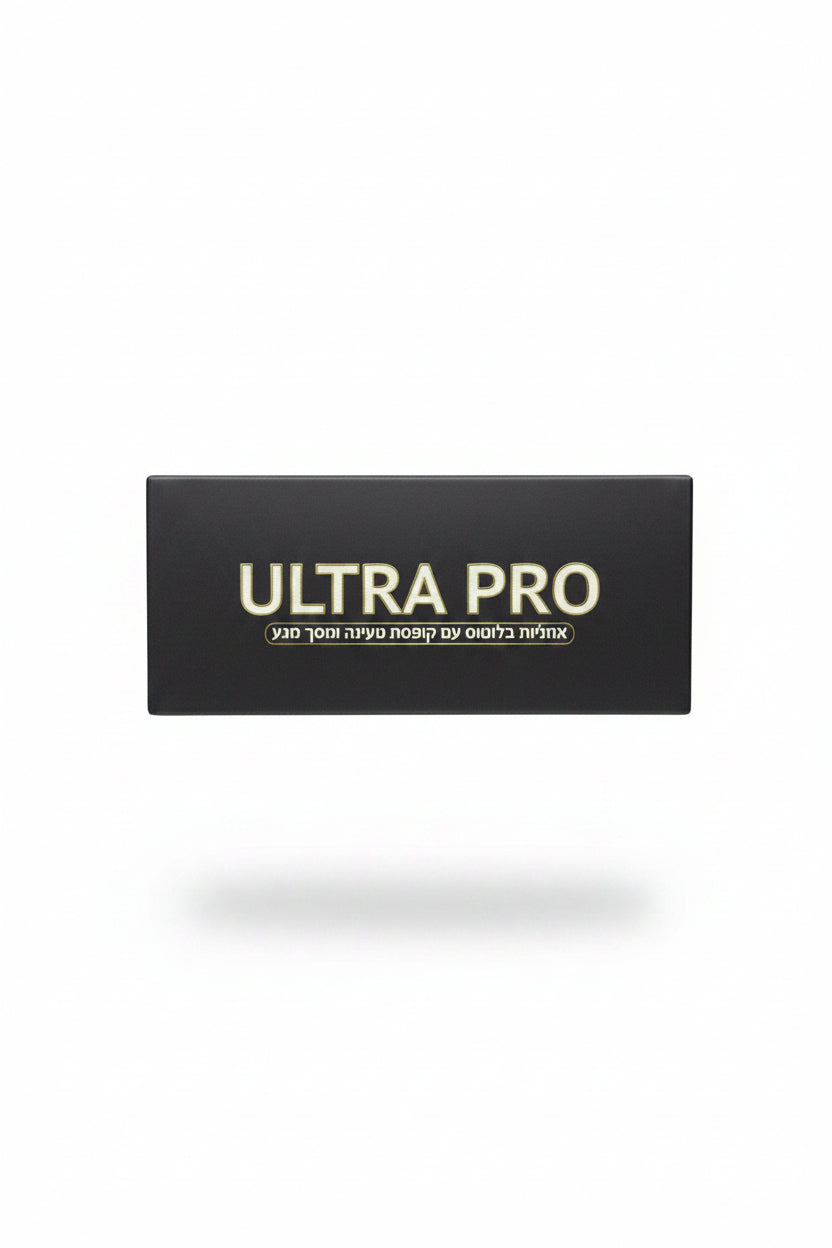 אוזניות בלוטוס TWS חכמות KIDO Ultra Pro עם מסך מגע מובנה בקייס ותפריט בעברית