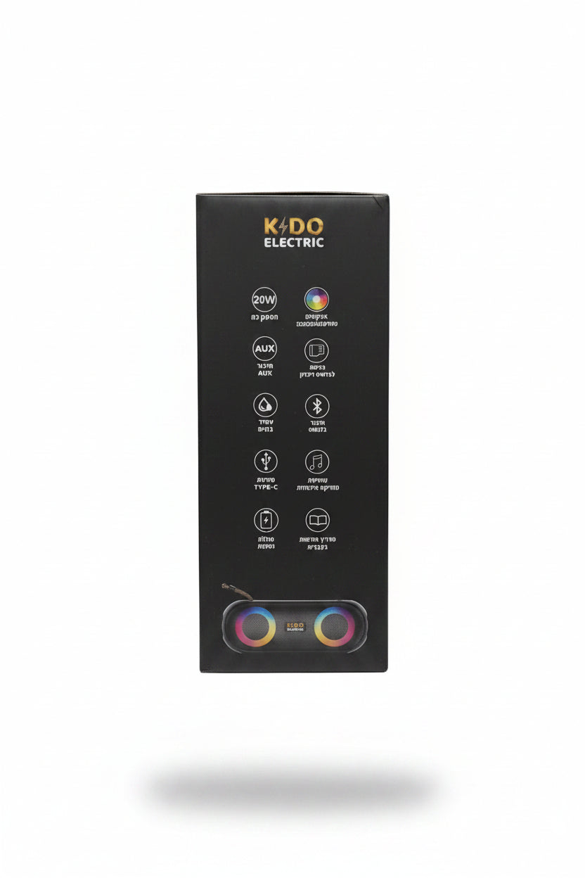 רמקול בלוטוס עוצמתי ועמיד במים – KADO ELECTRIC MR26 Master Speaker