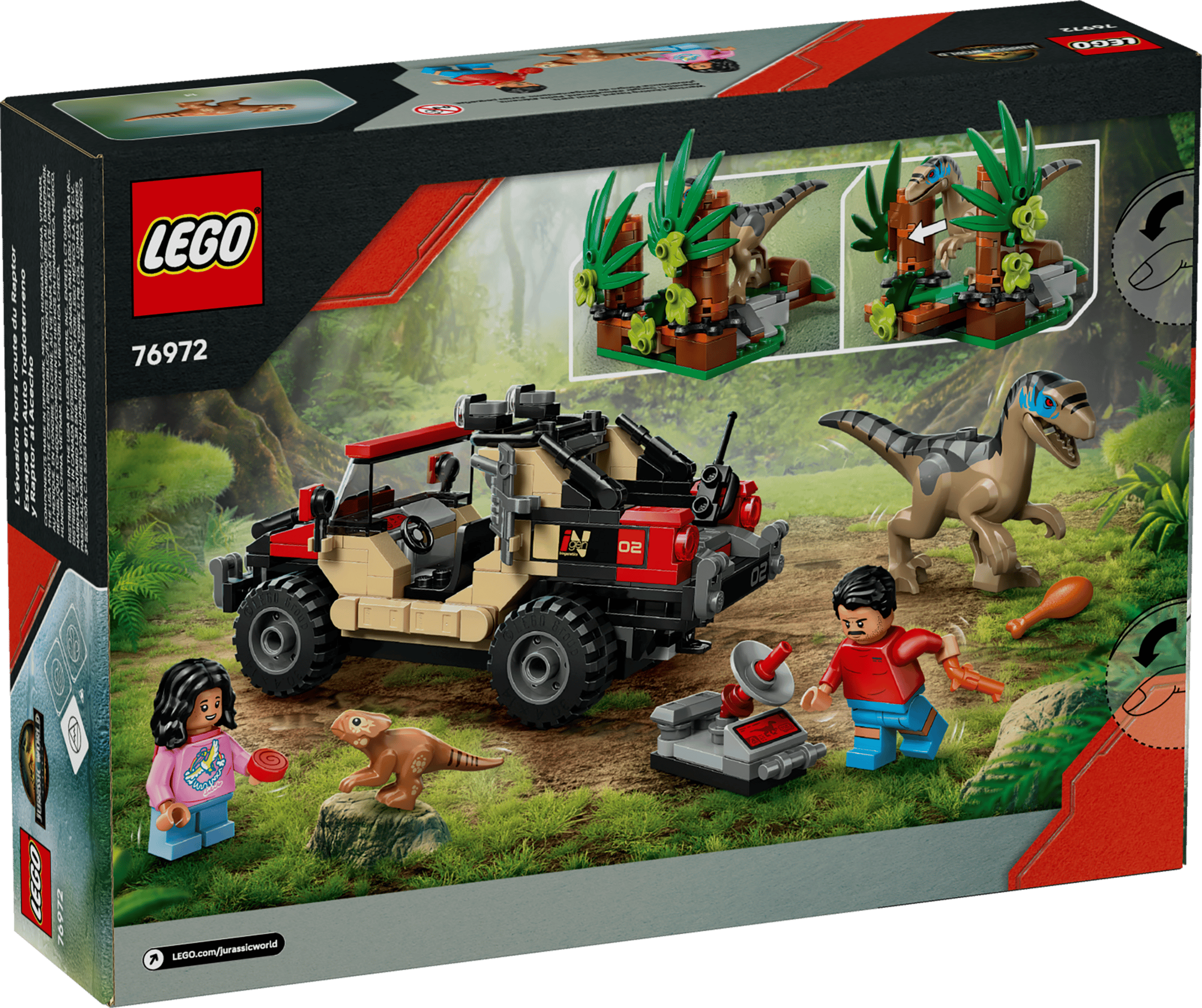 לגו 76972 פארק היורה בריחה מראפטור