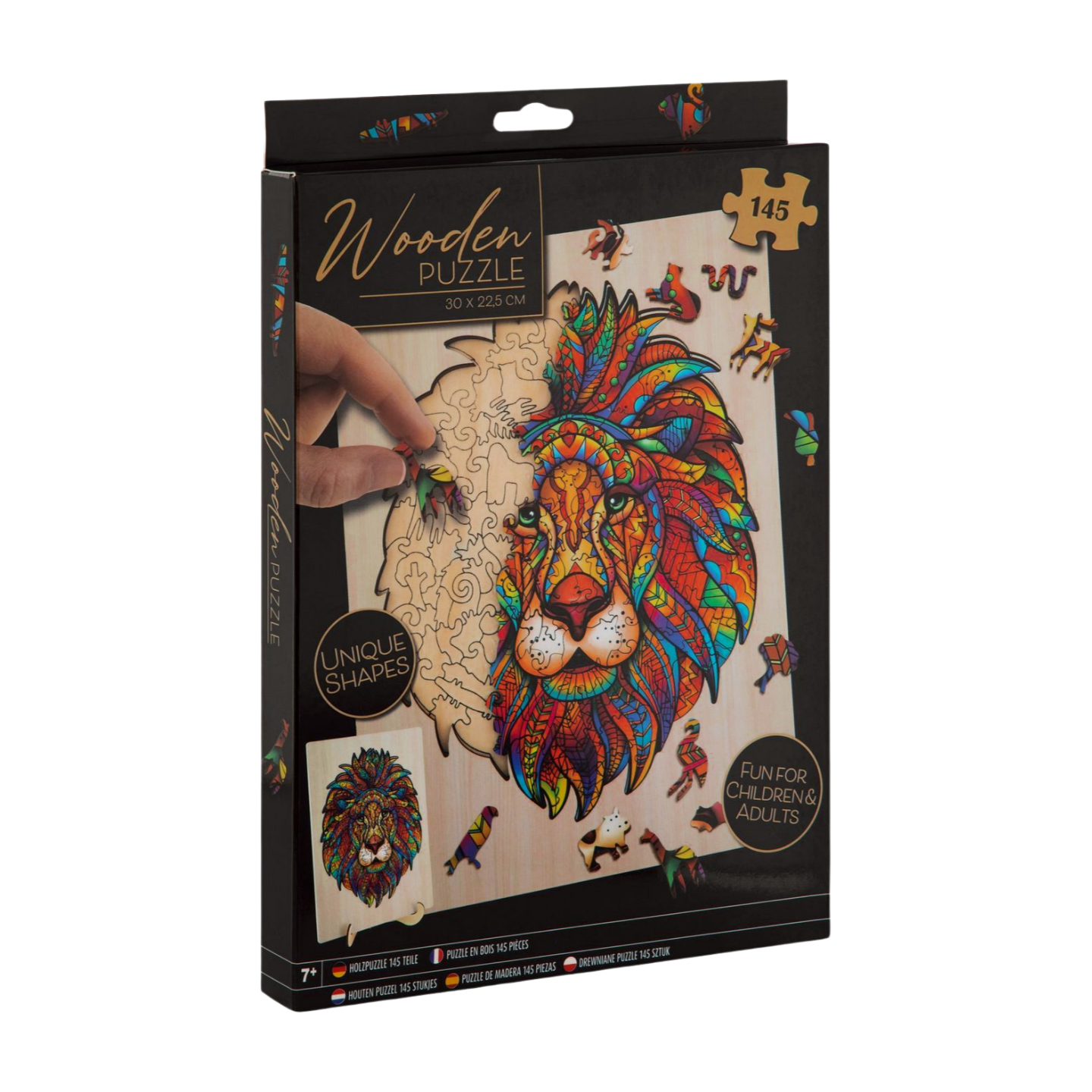 פאזל עץ עם מעמד צורות מיוחדות