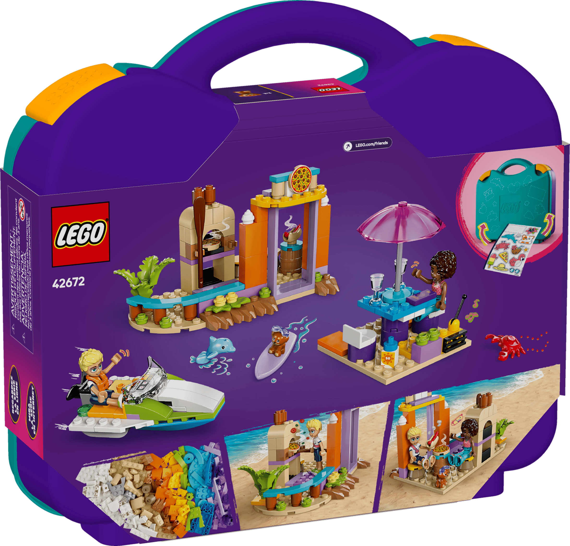 לגו 42672 פרנדס מזוודה יצירתית לחוף ולטיולים