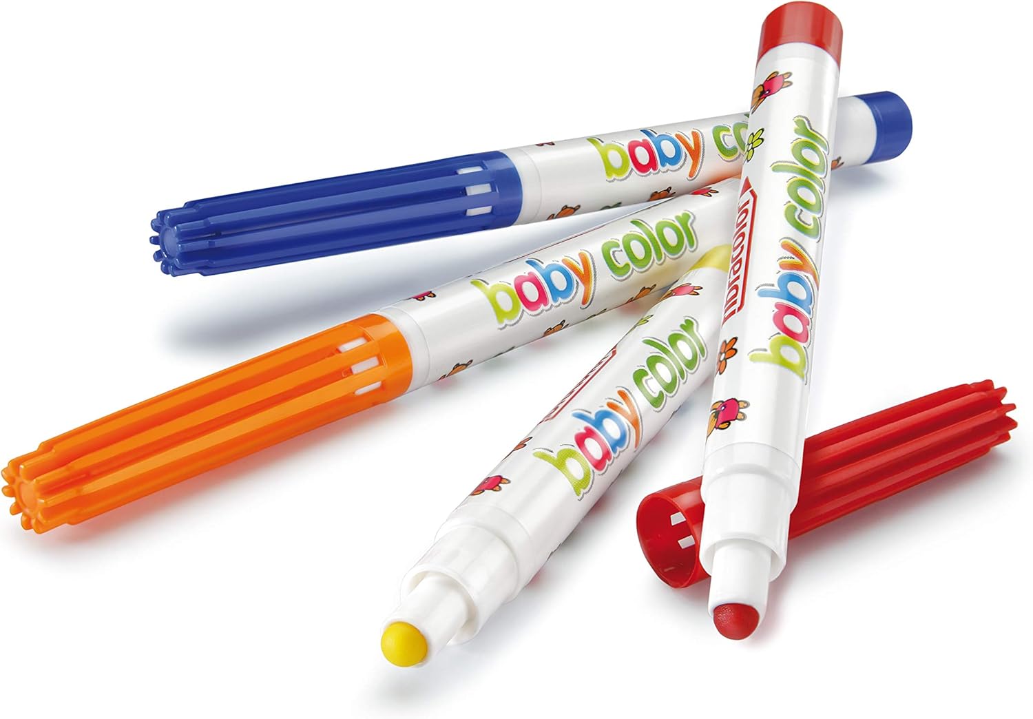 סט טושים רחיצים לתינוקות מגיל 1 – Baby Color מבית Fibracolor