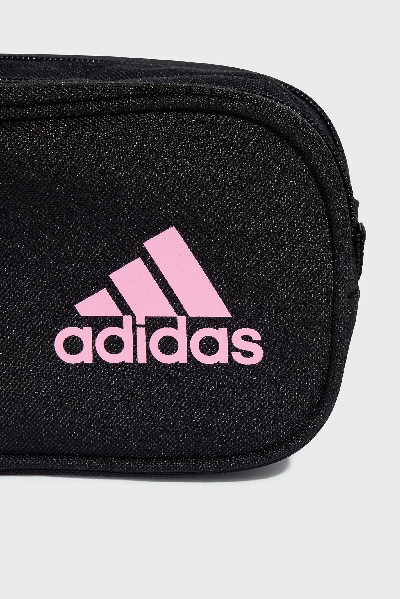 קלמר אדידס שחור לוגו ורוד 2 תאים Adidas