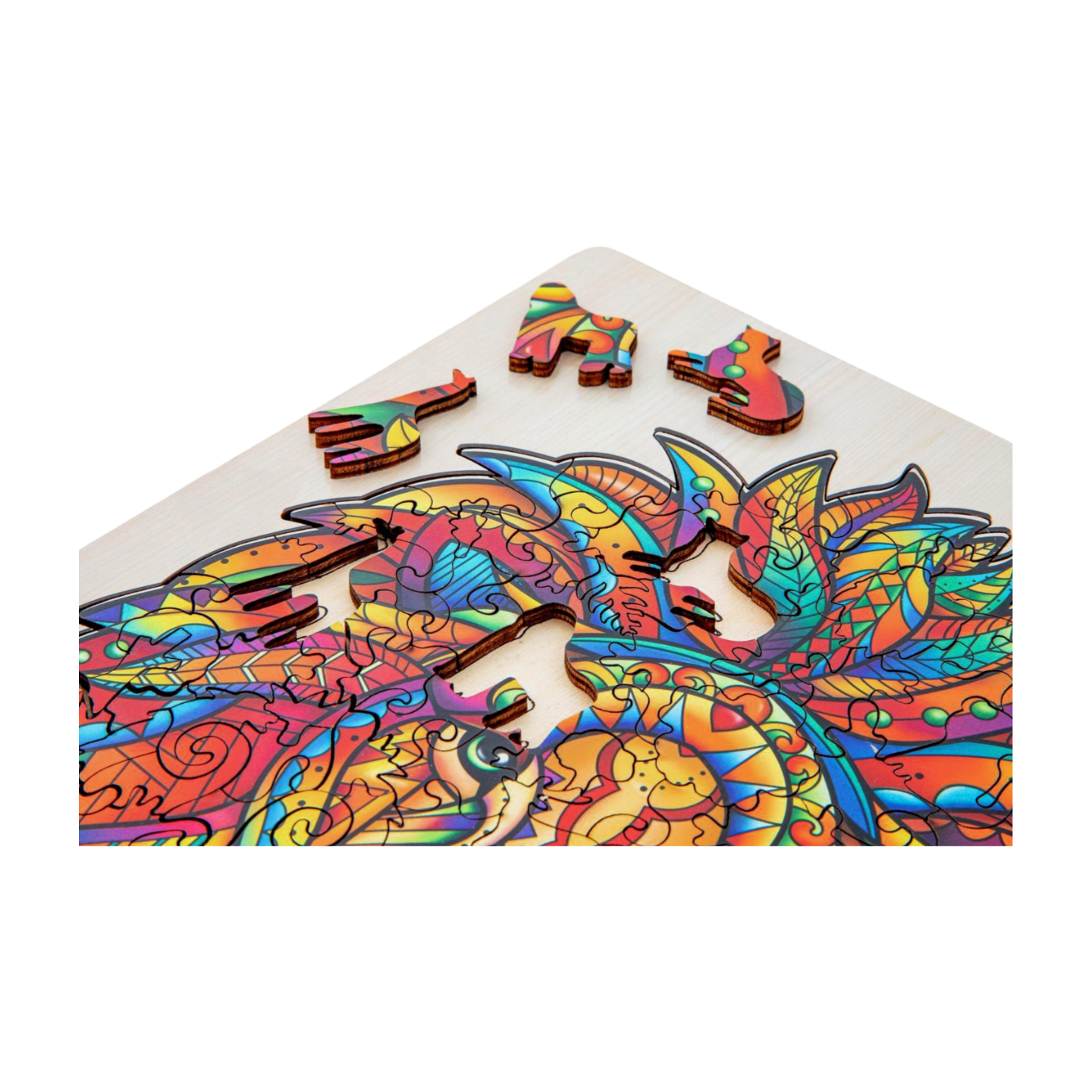 פאזל עץ עם מעמד צורות מיוחדות