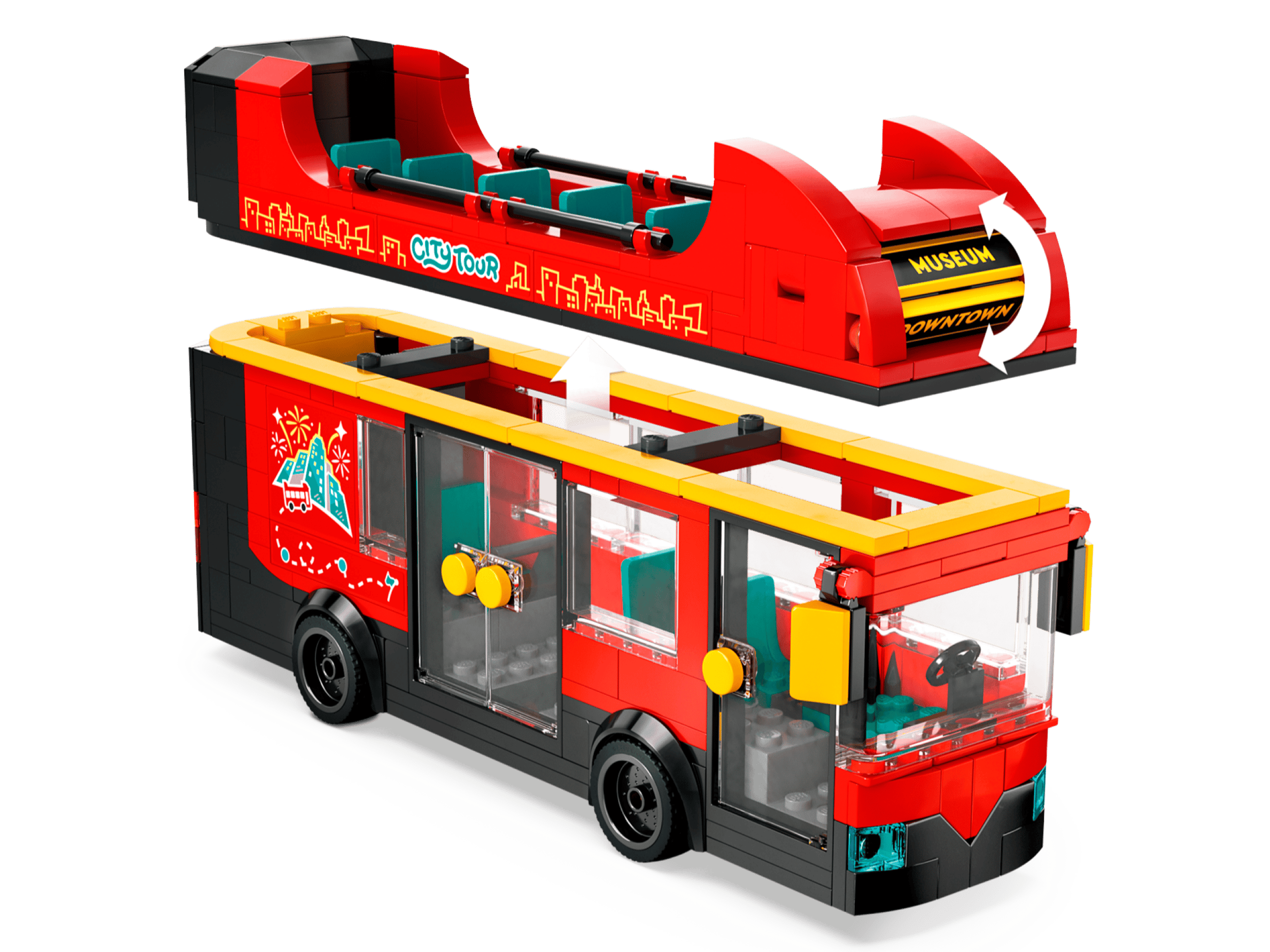לגו סיטי 60407 אוטובוס קומותיים