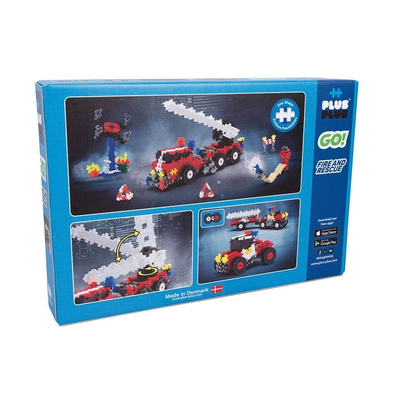 פלוס פלוס משחק הרכבה 500 חלקים עם גלגלים רכבי הצלה
